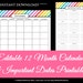 Printable To Do List Rainbow Checklist Planner 2015 2014