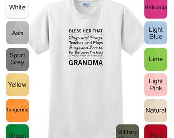 Grandma Blessing Poem T-Shirt 2000 - FA-658