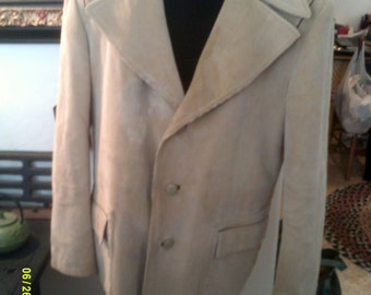 Mens Vintage Tan Corduroy Western Style Blazer Jacket, size 46, by Europe Craft, Corduroy Blazer 46, Mens Western Blazer 46