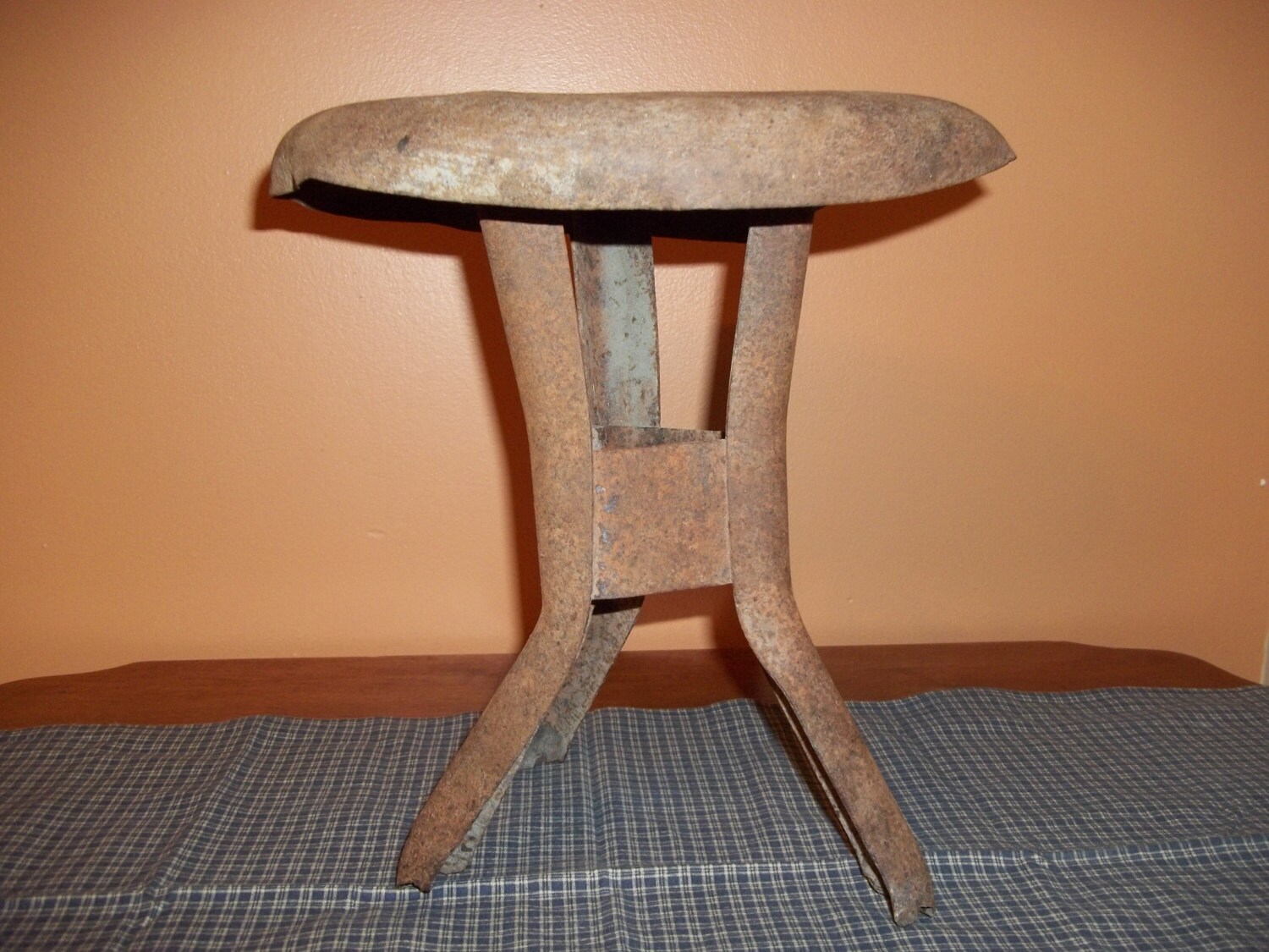 3 Legged Milking Stool Metal Three Legged Milking by SLazyB1952