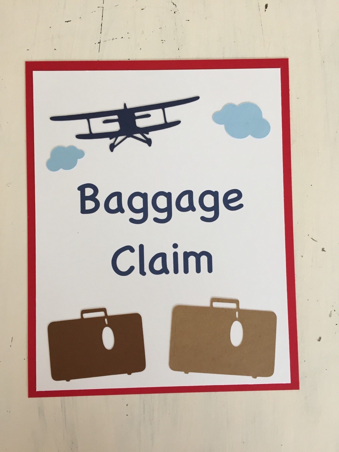 Baggage Claim Sign Vintage Airplane Party Decorations baggage-claim-sign-vintage-airplane-party-decorations