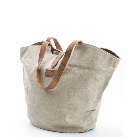 canvas basket bag