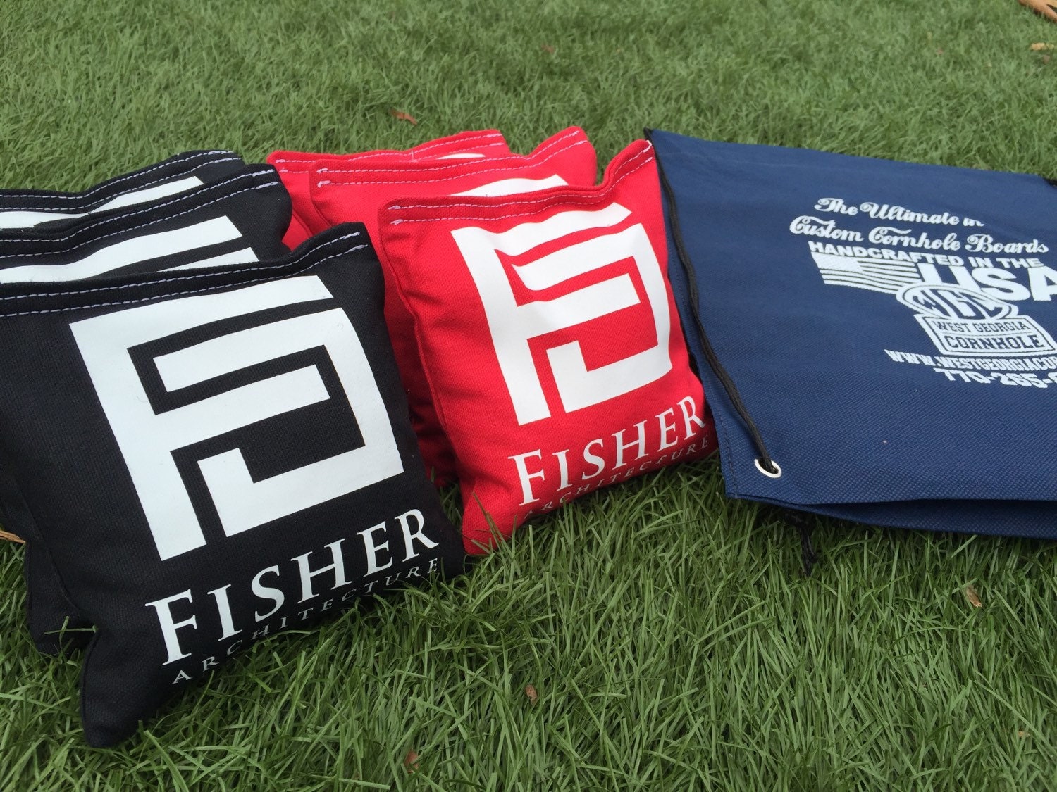 Custom Logo Cornhole Toss Bags by WGCornhole on Etsy