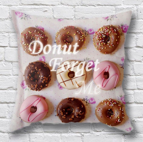 donut throw pillow