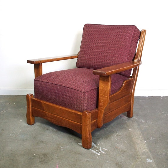 Vintage Armchair Wooden Arms - Folk Burled Root Wood Armchair | Wood