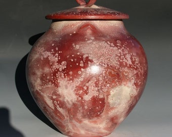 Saggar fired lidded Vessel