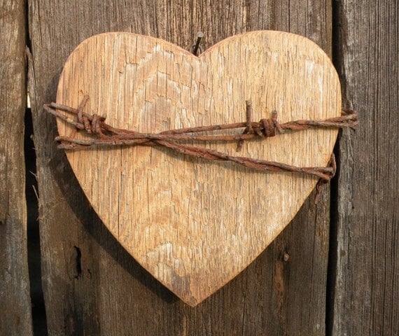 Items similar to Wooden Heart Wall Decor on Etsy