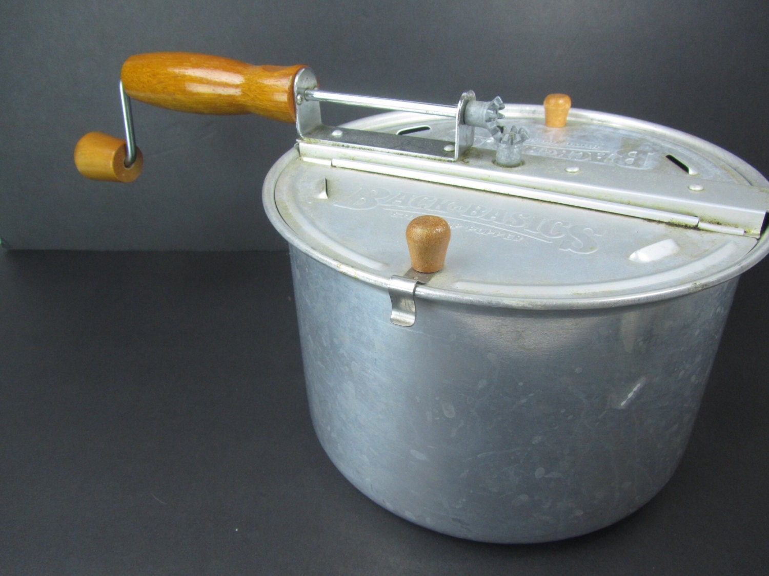 Popcorn popper vintage kitchen campingmid century kitchen