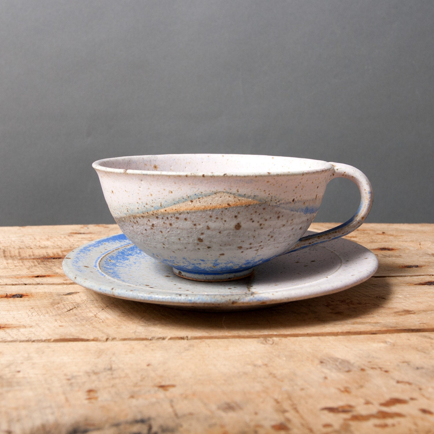 vintage cup saucer plate collection studio pottery danish