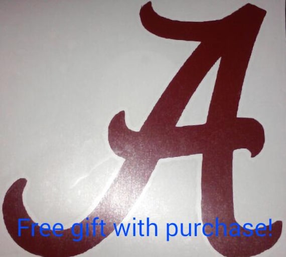 Alabama Football vinyl decal by ReLovedTreasure on Etsy
