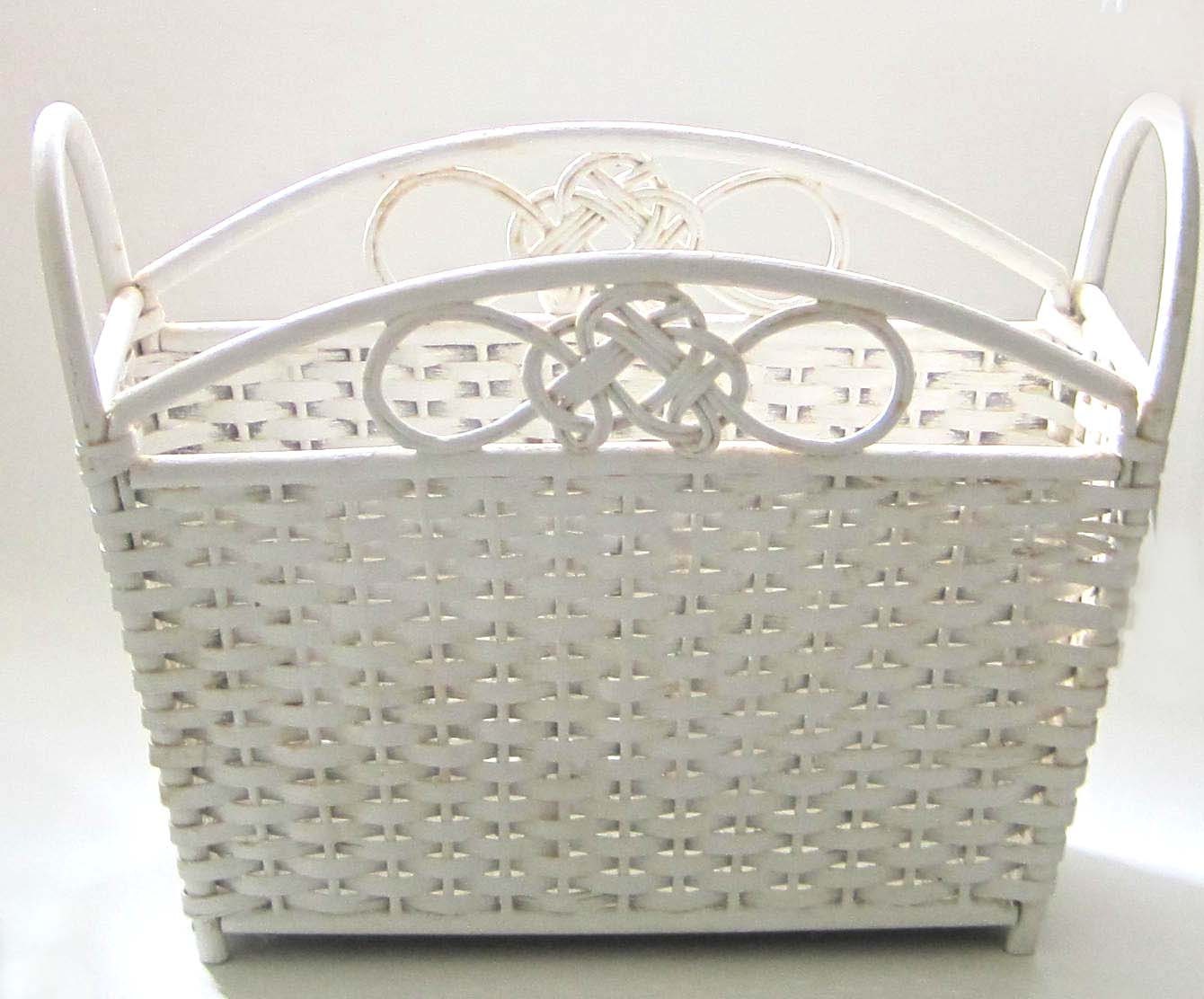 white wicker magazine holder shabby chic by sharethelovevintage white wicker magazine holder shabby chic by sharethelovevintage