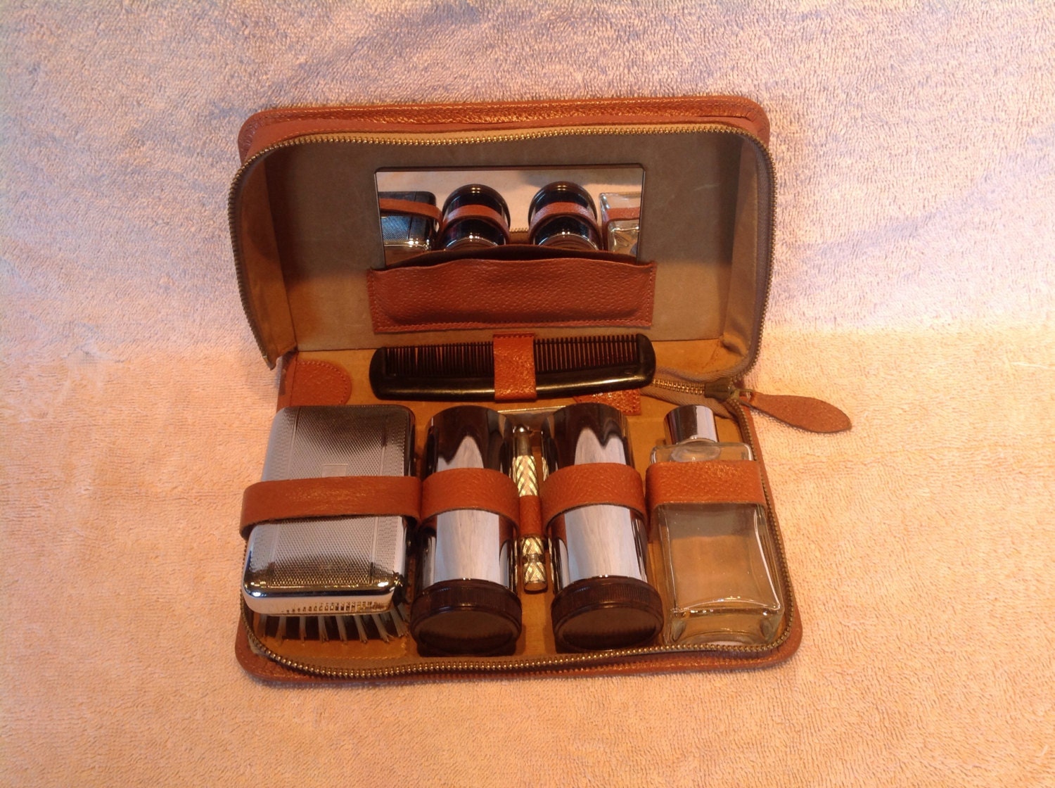 men's shaving travel case