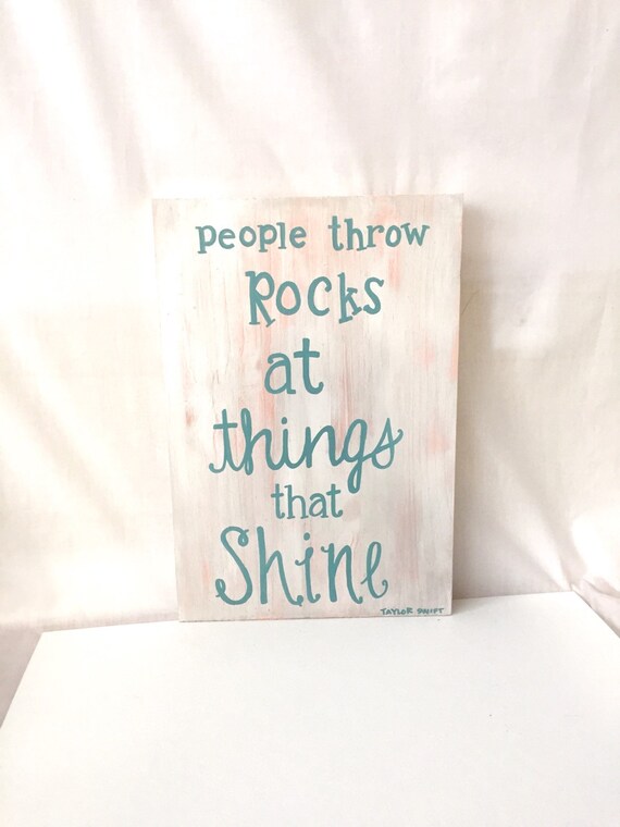 People throw rocks at things that shine solid by simplybrynnly