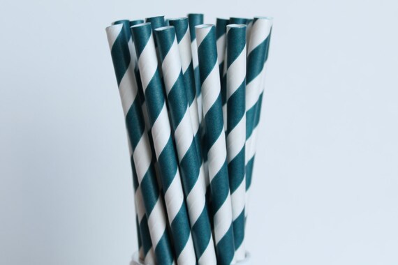 Navy Blue Striped Paper Straws-Navy Blue Straws-Striped Straws-Wedding Straws-Mason Jar Straws-Party Straws-Shower Straws-Cake Pop Sticks Il_570xn