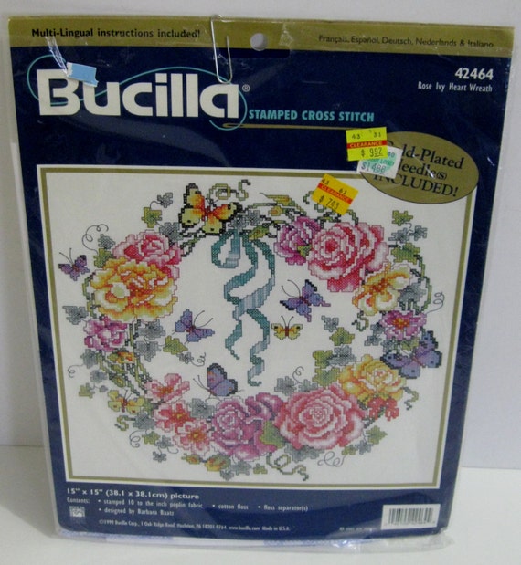 Bucilla Stamped Stamped CrossStitch Kit by cyclonecollectibles