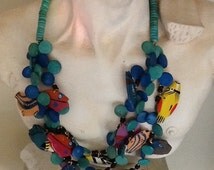Fish Hand Painted Neckpiece