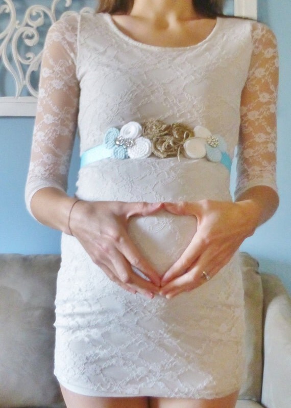 shabby chic burlap and polka dot maternity sash for gender shabby chic burlap and polka dot maternity sash for gender