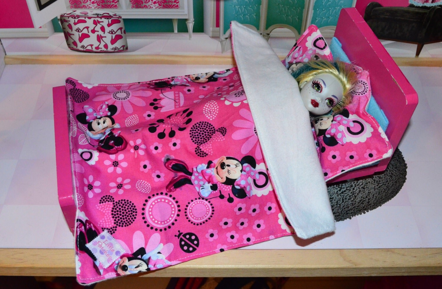 barbie doll bedding