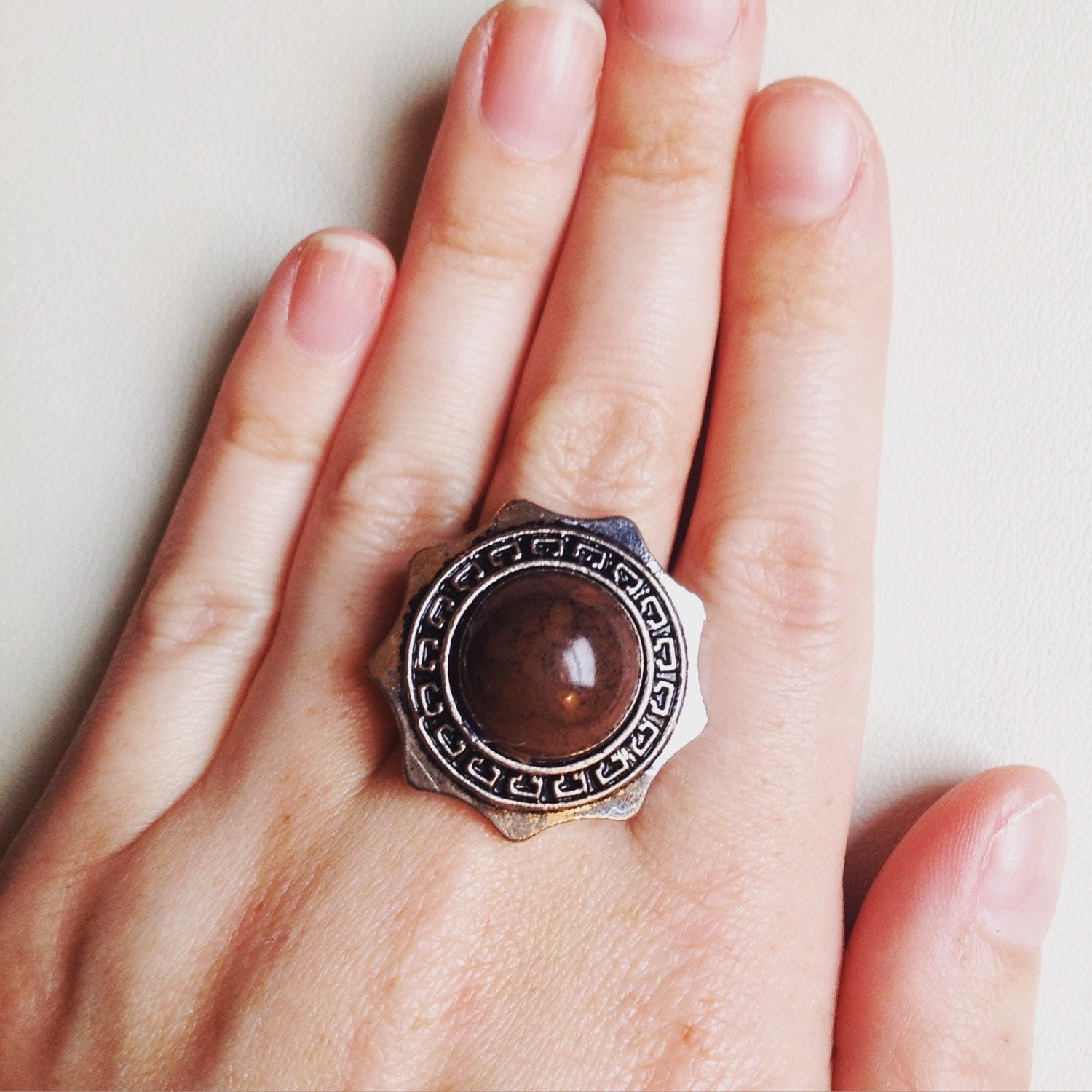 Brown Stone Ring