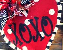 Popular items for valentine wreath on Etsy