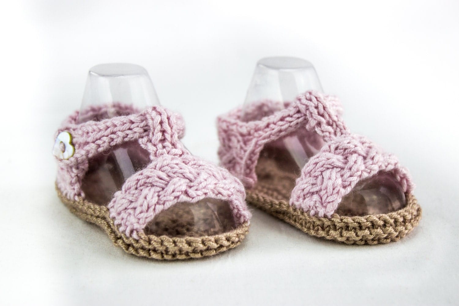 KNITTING PATTERN Baby Braided Sandal Pattern Cable Strap