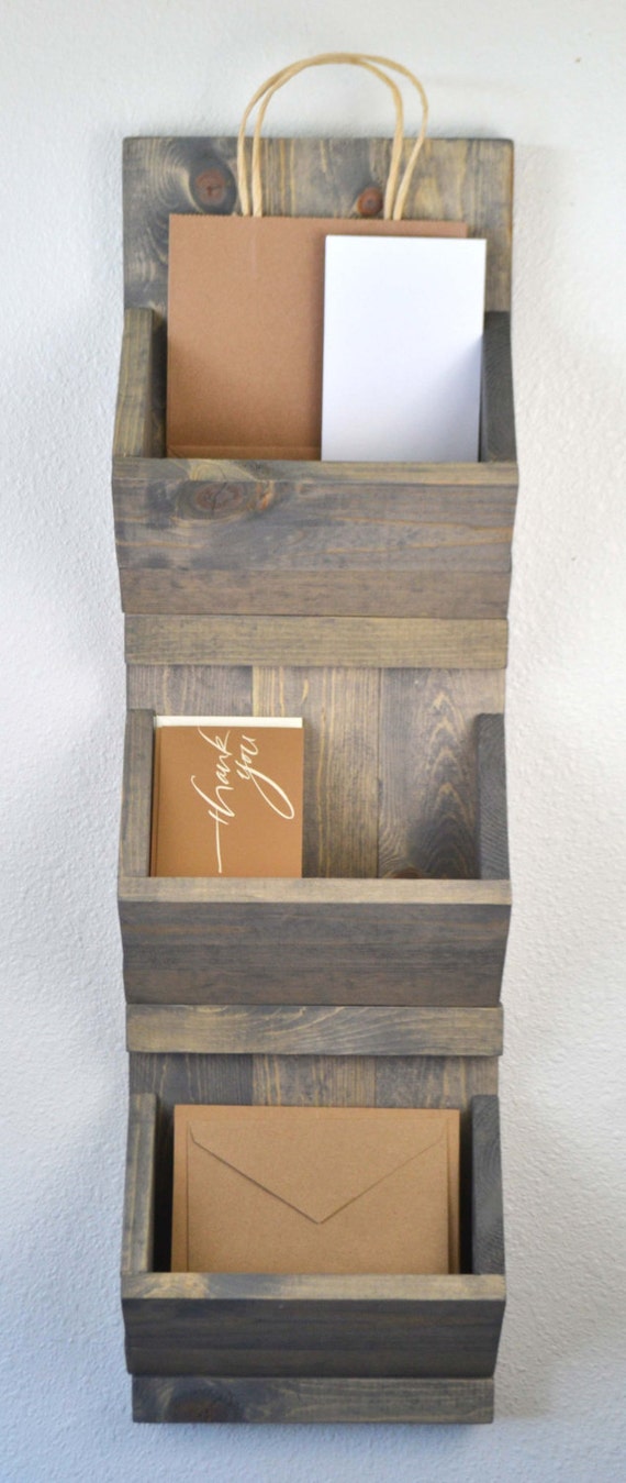 Entryway Mail Organizer Paper Tray Entry by MintageDesigns on Etsy