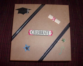 Sturdy Tan Treasure/ Memory Box for the Graduate