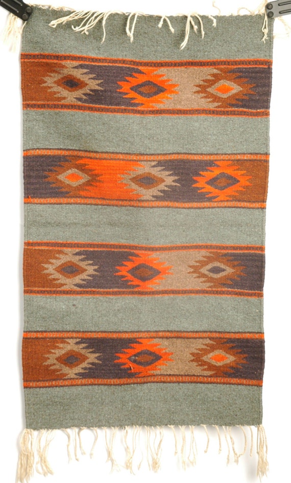 1950s Native American Wool Blanket by QuintessentiaLiving on Etsy