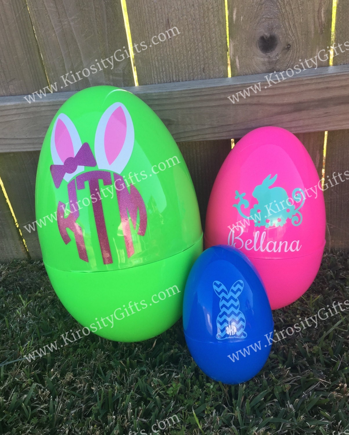 Personalized Jumbo Plastic Easter Eggs