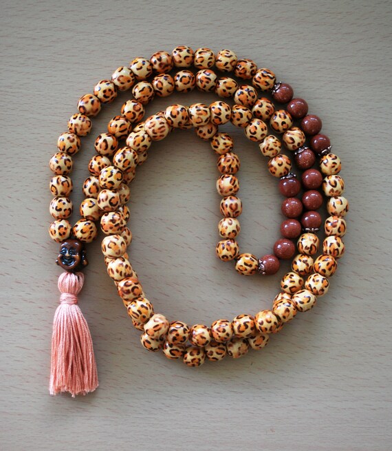 tibetan prayer beads necklace