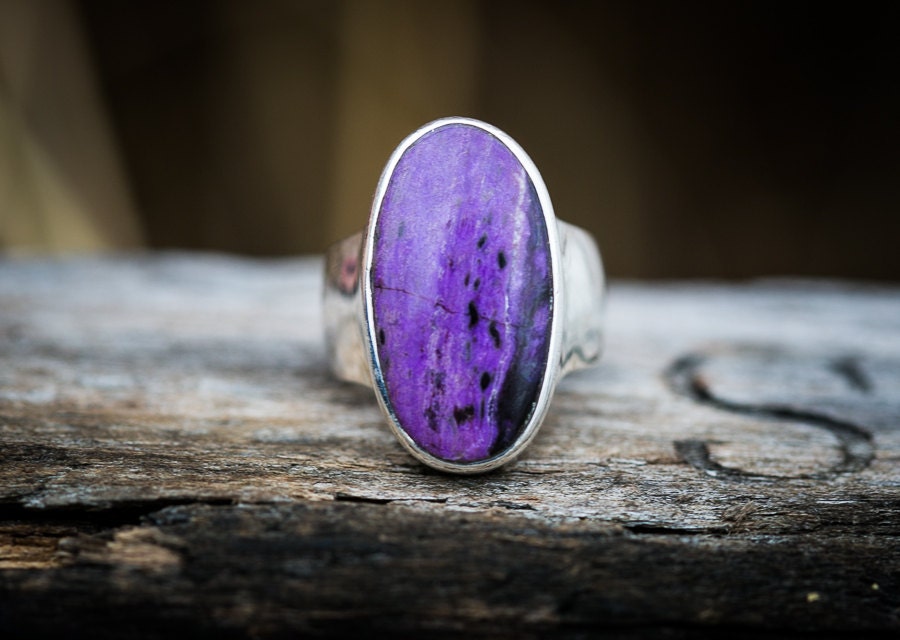 Sugilite Ring Sugilite and Sterling Silver ring Suglite