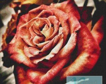 Stunning Rose PDF Cross Stitch Pattern