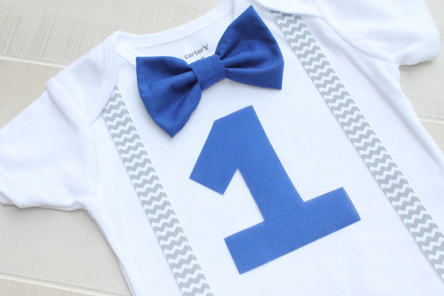 First Birthday Outfit Baby Boy Bow Tie and Suspenders Baby