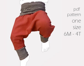 Pirate Pants sewing PDF pants pattern 6 months-4T pants