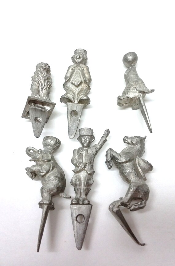 Circus Metal Birthday Candle Holders Themed Vintage by VintageYay