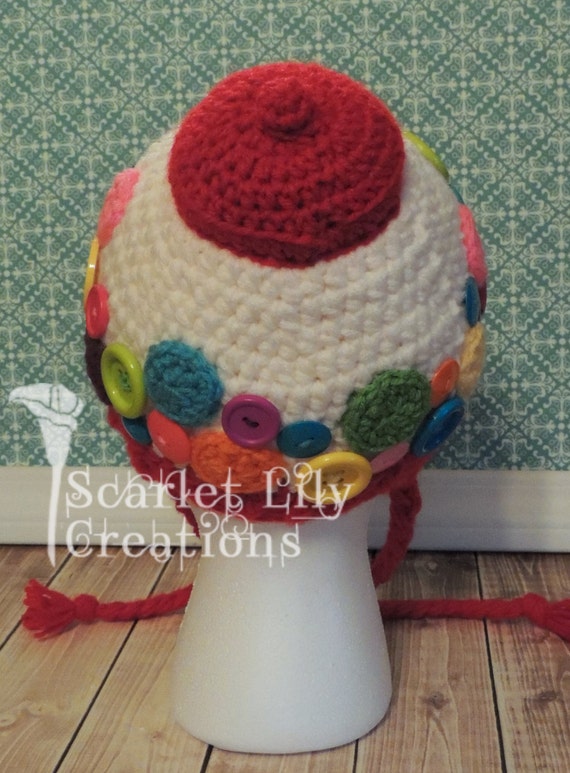 Gumball Machine crochet hat Baby