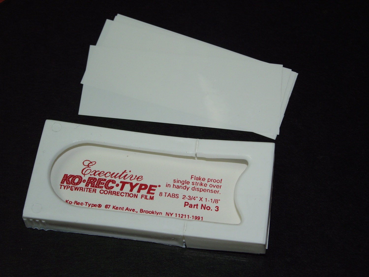 Old School Typewriter Correction Tabs by KoRecType Hard to