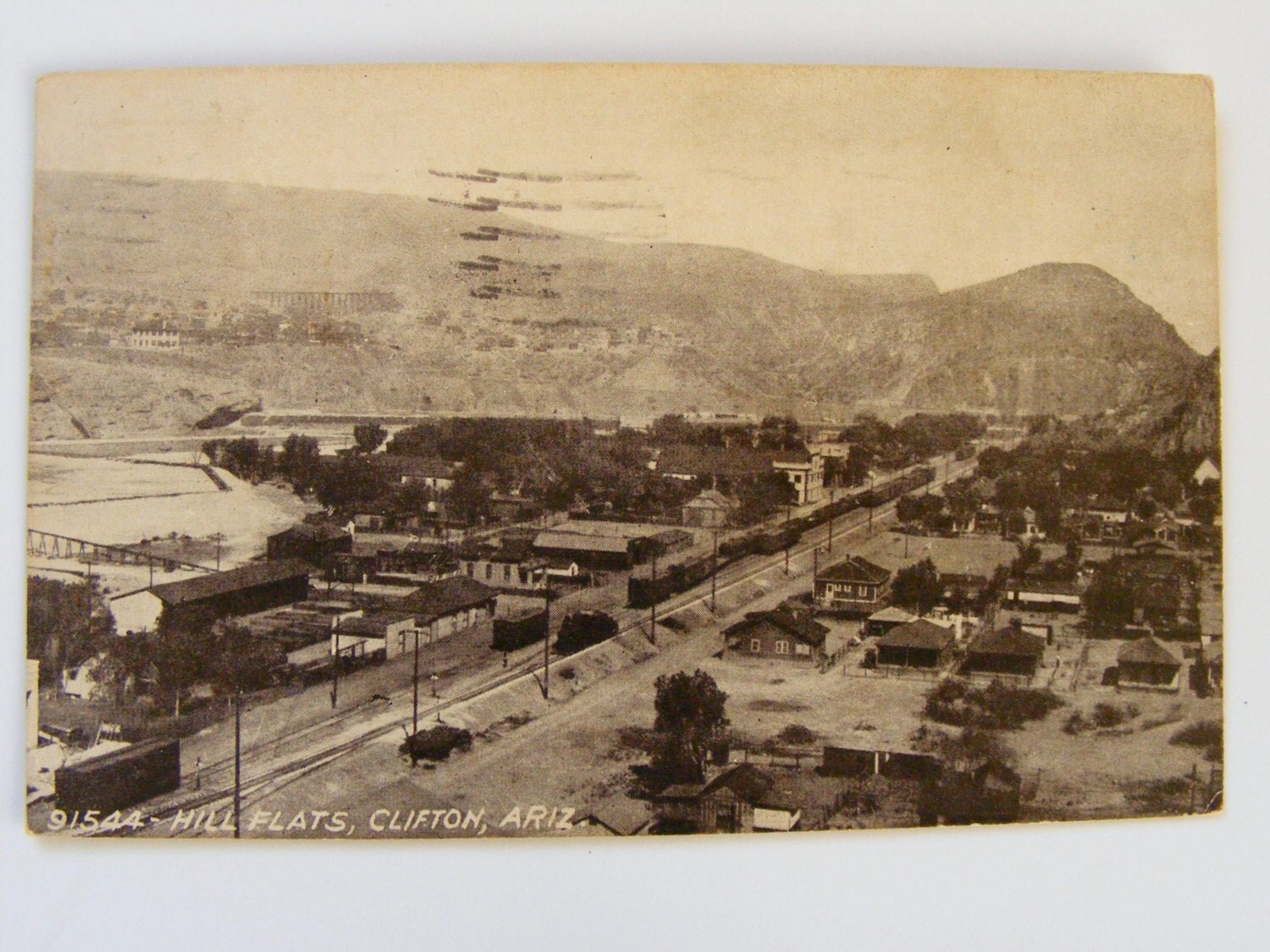Clifton Az Arizona 1919 Original Antique Postcard