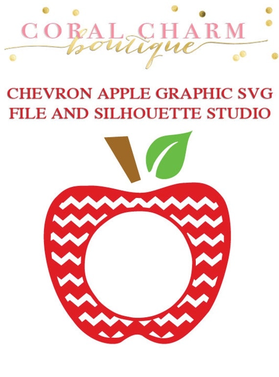 Download Monogram Chevron Apple Files for Cutting Machines SVG and
