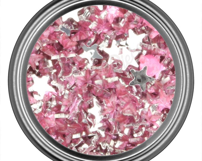 Light Pink Star Rhinestone Gems Flat Back Face Art Nail Art Scrapbook Phone Decoration 3mm