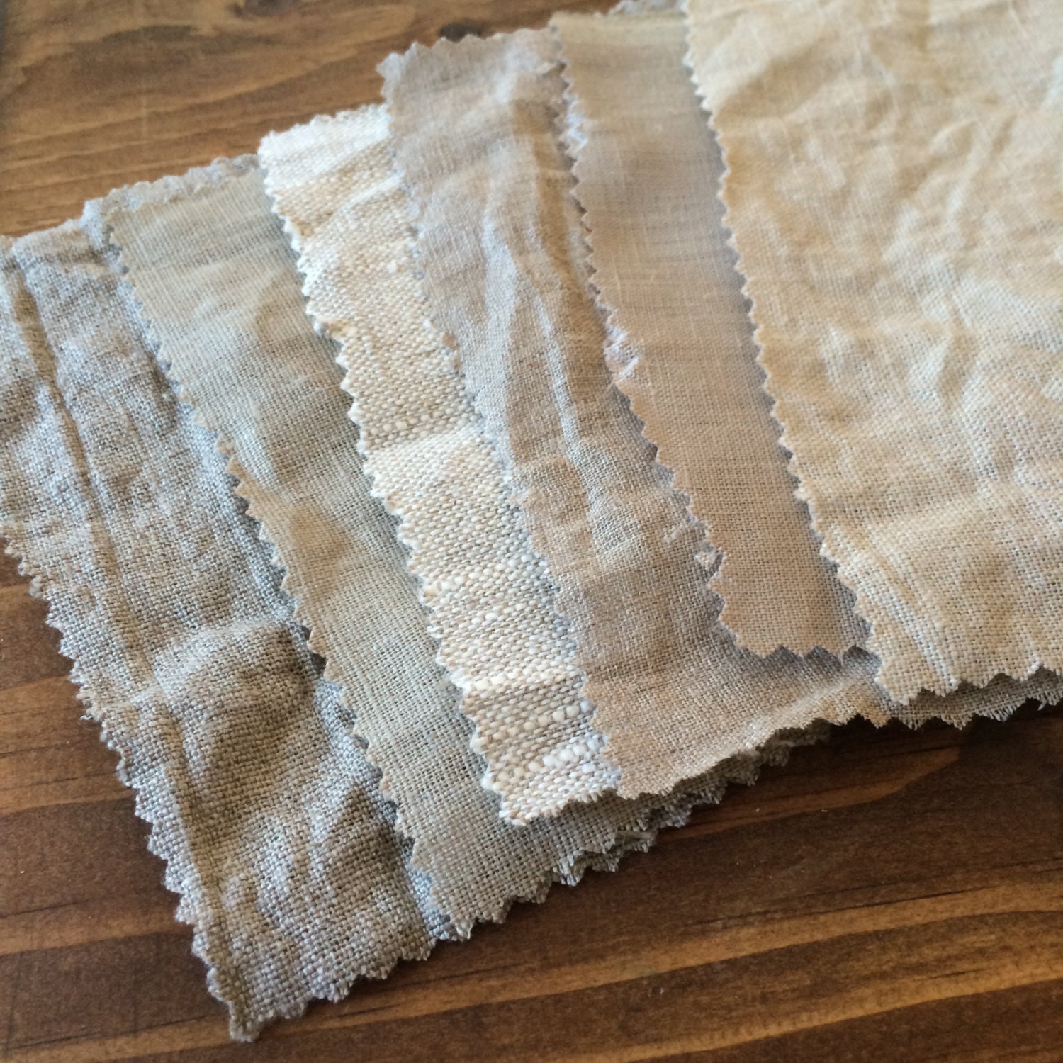 Linen Weight Samples by MissesCountry on Etsy