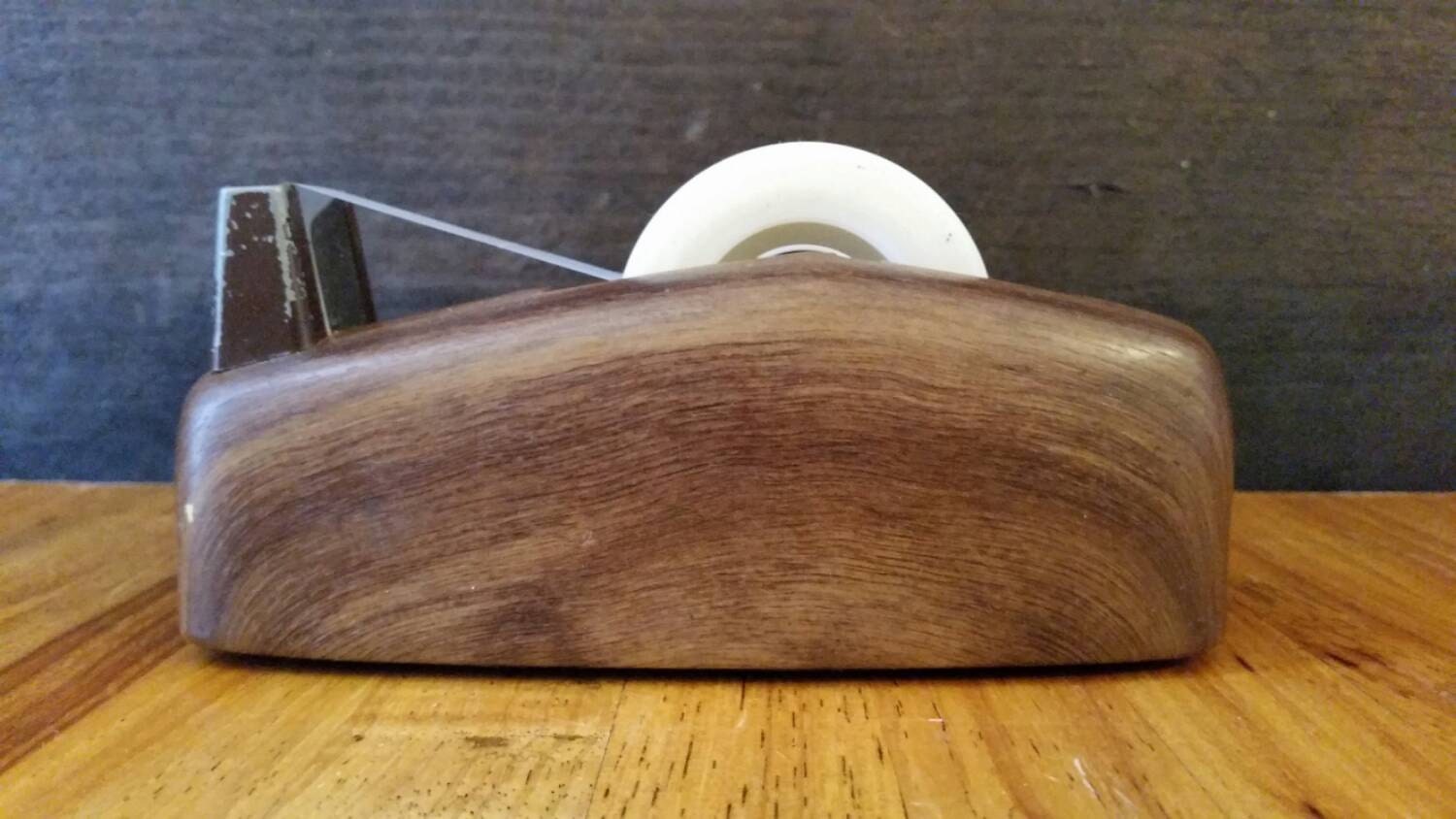 Vintage Faux Wood Scotch Brand Tape Dispenser by BrassAttics
