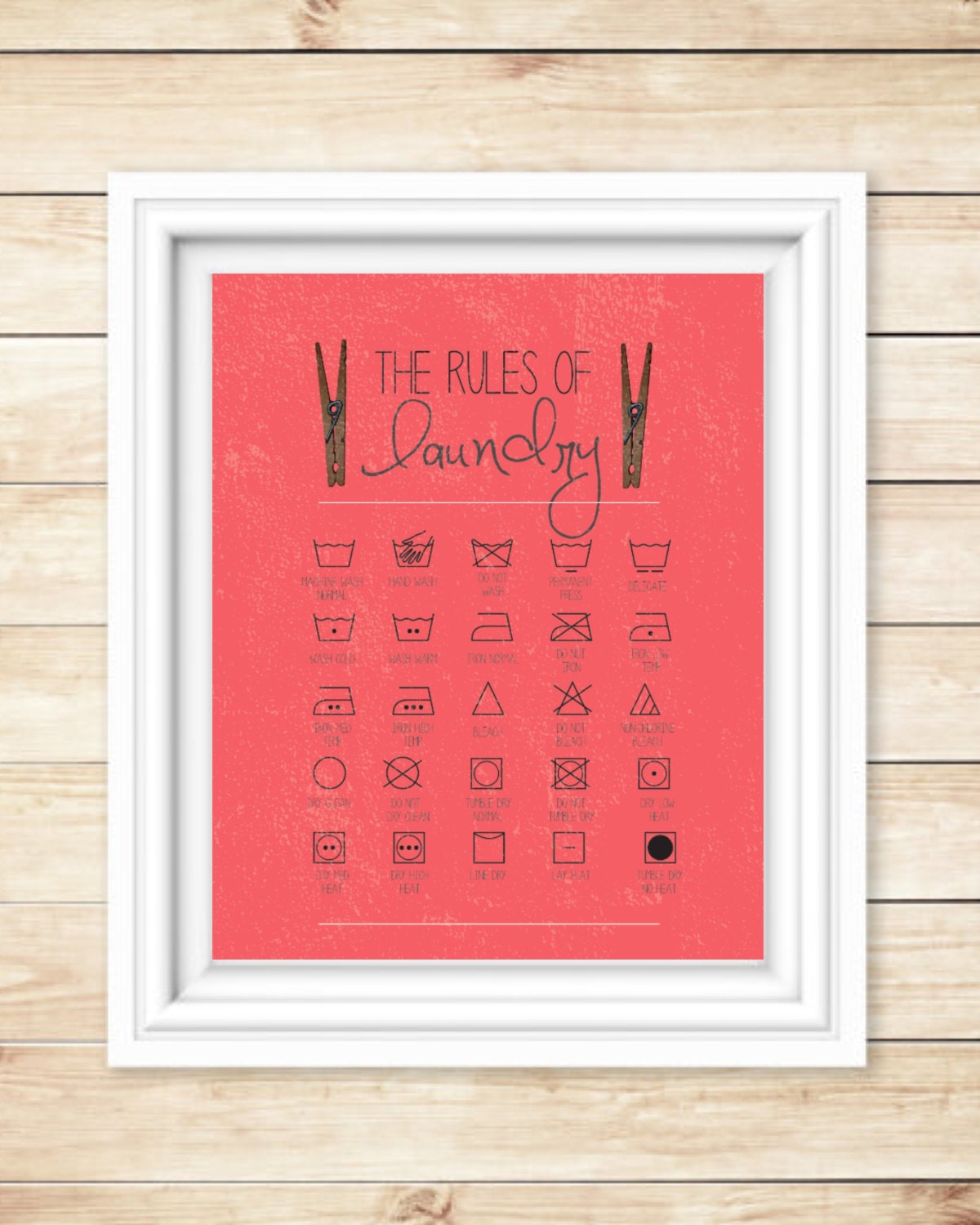Rules of Laundry Printable