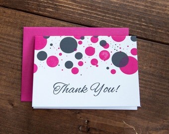Thank You! Bachelorette Letterpress Thank You Set of 10