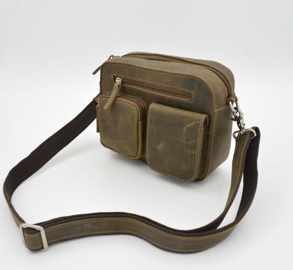 Men's Multi-function Genuine Leather Shoulder Bag by guatiantian