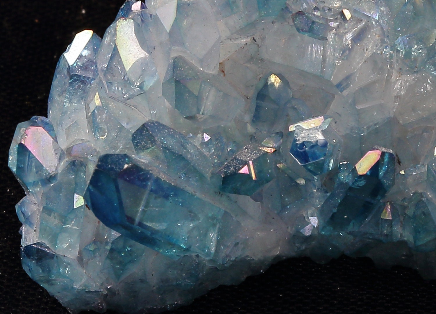 Celestial Aura Quartz Crystal Cluster