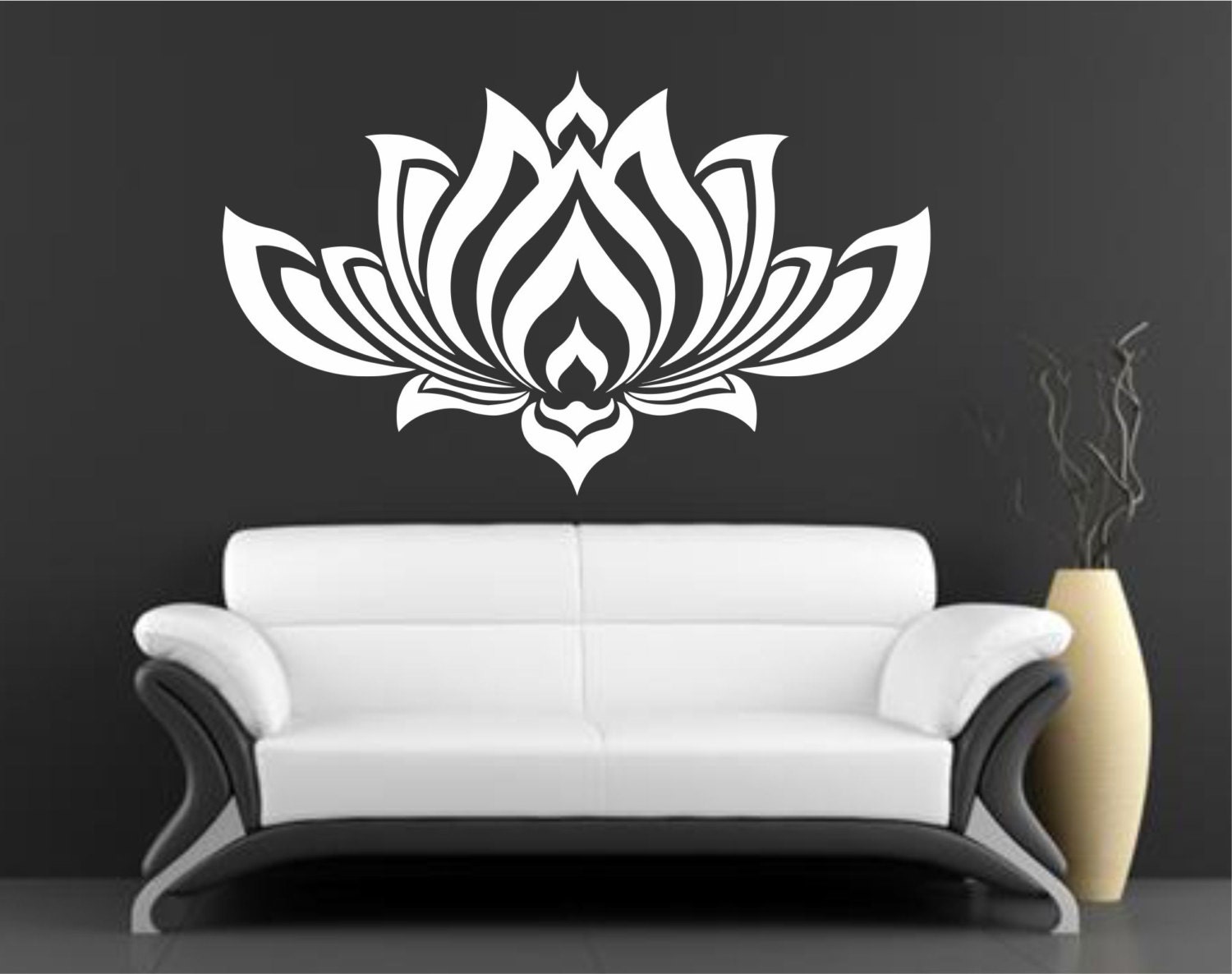 Lotus Wall Decal Vinyl Sticker Decals Decor Design Om Sign