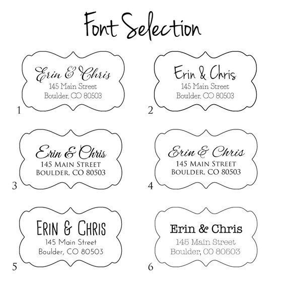 Ornate Return Address Label Personalized by StickEmUpLabels