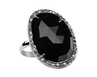 Popular items for grey diamond ring on Etsy