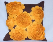 Mothers Day, Felt Pillow, Throw Pillow, Decorative Pillow, 3-D effect Pillow, Girls Pillow